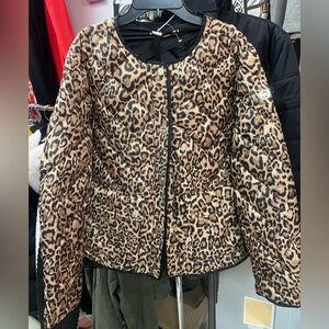 Michael Kors Leopard Print Women's Jacket size Medium new with tags!